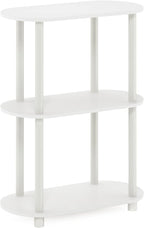 Furinno Turn-N-Tube No Tools 3-Tier Modern Oval Side Display Rack - Image 5