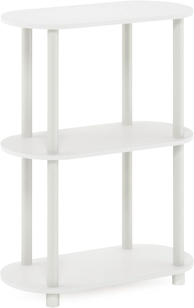 Furinno Turn-N-Tube No Tools 3-Tier Modern Oval Side Display Rack - Image 5