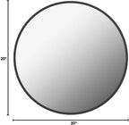 Sunniry Black Circle Mirror, Round Bathroom Mirror 20 inch, Round Wall Mirror - Image 9