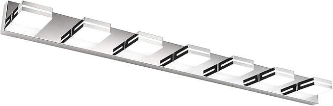 SineRise LED Modern Bathroom Vanity Light Fixtures, Chrome Modern Acrylic by SINERISELIGHTING
