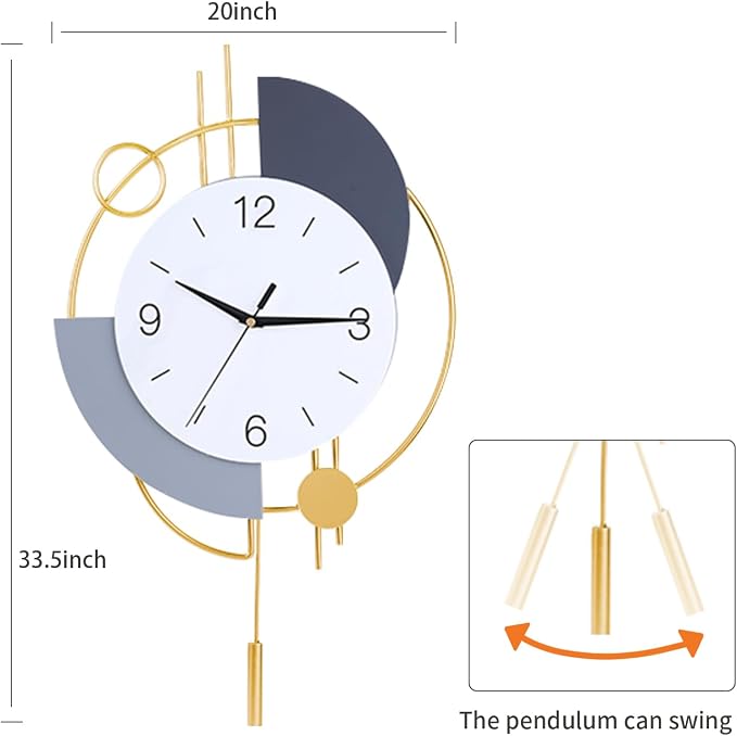 Dankeit Wall Clock, Silent Quality Quartz Battery Operated - Image 3