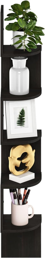 Furinno Rossi 5-Tier Floating Corner Shelf - Image 4