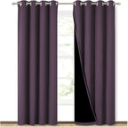 NICETOWN 100% Blackout Curtains 84 inches Long, 52 inches Wide, Pair of Energy by NICETOWN