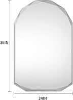 Suidia Bathroom Mirror, Frameless Bathroom Mirror - Image 6