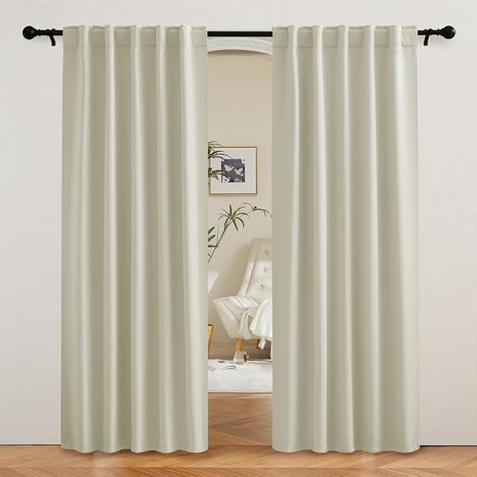 RYB HOME Blackout Curtains for Living Room, Privacy Thermal Insulating Window by RYBHOME