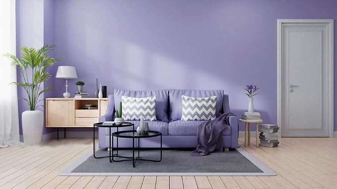 393"x17.7" Peel and Stick Wallpaper Solid Color Purple Contact Paper Self - Image 8