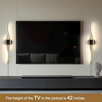 Daunton Modern Plug in Wall Sconces Set of Two, RC Dimmable LED Plug in Wall - Image 2