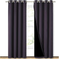 NICETOWN 100% Blackout Curtains 84" Long, Pair of Energy Smart & Noise Blocking by NICETOWN