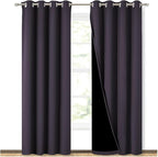 NICETOWN 100% Blackout Curtains 84" Long, Pair of Energy Smart & Noise Blocking by NICETOWN