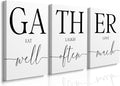 GUBIYU Gather Signs for Home Decor, Wall Art for Dining Room and Kitchen by GUBIYU