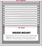 LOTUS & WINDOWARE Cordless Mini Blind, 58.5" Wide x 48" Long - Image 4