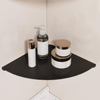 Small Floating Corner Shelves Metal Corner Wall Mounted Shelf Curved Corner - Image 4