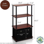Furinno GO GREEN Storage Shelf Set of 2, 4-Tier Storage Rack - Image 2