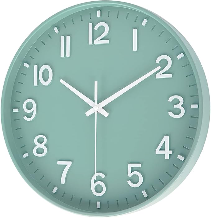 HZDHCLH Modern Quartz Wall Clocks Battery Operated, 12 inch Silent Non Ticking - Image 2