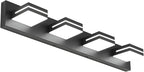 SineRise LED Modern Bathroom Vanity Light Fixtures, Matte Black Modern Acrylic by SINERISELIGHTING