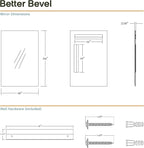 Better Bevel Frameless Rectangle Mirror - Image 5
