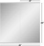 Ruomeng Home Gym Mirror, Large Frameless Body Mirror Tempered Glass - Image 3