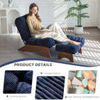 MAXYOYO Accent Chair with Ottoman, Lounge Chair with Adjustable Backrest - Image 4