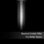 LEMOMO Blackout Curtains 66 x 72 Inch Long Frost Grey Curtains Set of 2 Panels - Image 3
