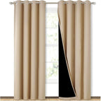 NICETOWN Living Room Completely Shaded Draperies, Privacy Protection & Noise by NICETOWN