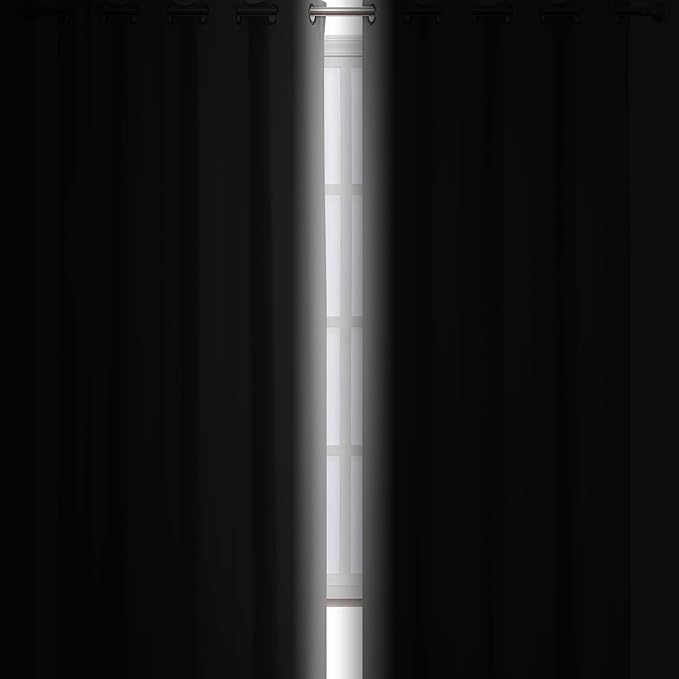 LEMOMO Light Grey Thermal Blackout Curtains/42 x 72 Inch/Set of 2 Panels Room - Image 3