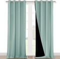 NICETOWN Full Shading Curtains for Windows, Super Heavy-Duty Black Lined by NICETOWN