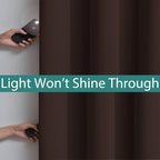 Yakamok 100% Blackout Curtains 96 Inches Long, 2 Thick Layers Heat and Full - Image 3