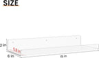 upsimples 4 Pack 15x6 Inches Acrylic Bathroom Shelves - Image 3