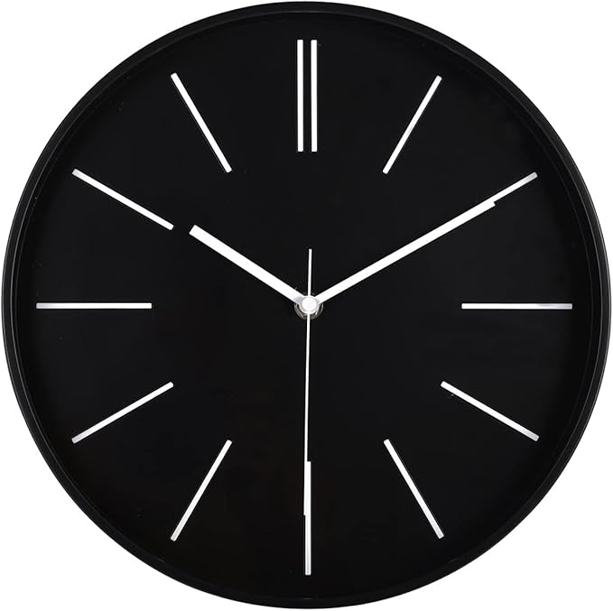 zyzamay Modern 12 Inch Round 3D Wall Clock, Silent Quartz Battery Operated by ZYZAMAY