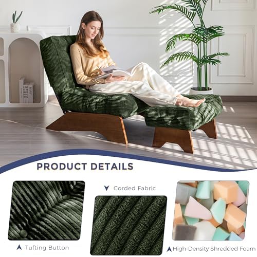 MAXYOYO Accent Chair with Ottoman, Lounge Chair with Adjustable Backrest - Image 6