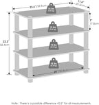 Furinno Turn-N-Tube Storage Shelves Set of 2, 4-Tier Stackable Standing Shelf - Image 3
