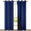 NICETOWN Blackout Curtains 80 inches Long, 2 Pieces, Royal Blue, Full Light by NICETOWN