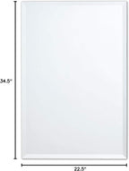 Better Bevel Frameless Rectangle Mirror, 22.5" x 34.5" Bathroom Wall Mirror - Image 10