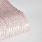 Tempaper Textured Metallic Pink Faux Grasscloth Removable Peel and Stick - Image 8