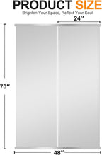 Delma Home Gym Mirror, Large Full Body Tempered Glass Frameless, Wall-Mounted - Image 5