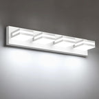 IZORRO LED Modern Bathroom Lights Fixtures, Matte White Acrylic Wall Lighting by IZORRO