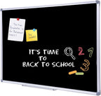 2 Pack Durable 48x36 Inch Large Magnetic Black Chalkboard – Wall-Mounted - Image 2