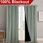 NICETOWN Full Shading Curtains 90 inches Long 2 Panels Set - Image 2