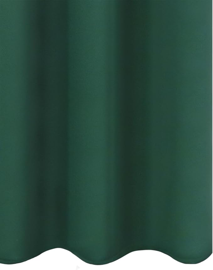LEMOMO Blackout Curtains 52 x 90 Inch Long Dark Green Curtains Set of 2 Panels - Image 8