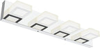 Ralbay Chrome Vanity Lights for Bathroom Adjustable Acrylic Chrome Modern LED by RalbayLighting