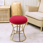 Vanity Chair, Small Velvet Vanity Stool & Ottoman Bench for Bathroom, Dorm - Image 2