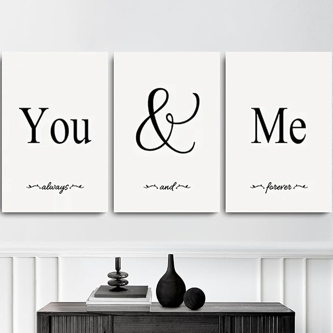 GUBIYU Black and White Love Canvas Poster - Image 3