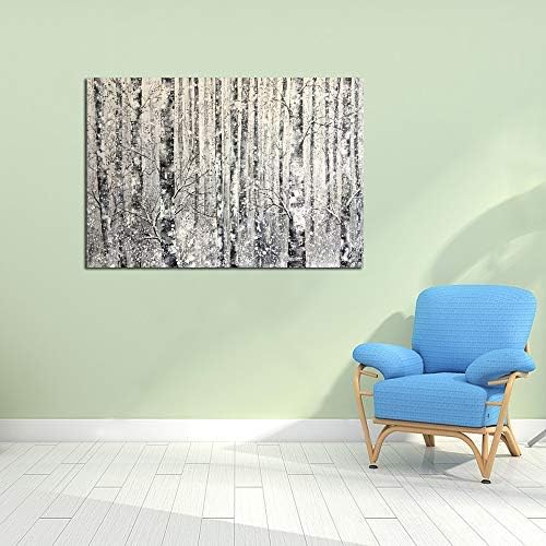 Yihui Arts Modern Birch Tree Canvas Wall Art - Image 5