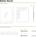 Better Bevel Frameless Rectangle Mirror - Image 5