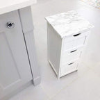 practicalWs Marble Paper Granite Gray/White Roll Kitchen Countertop Cabinet - Image 6