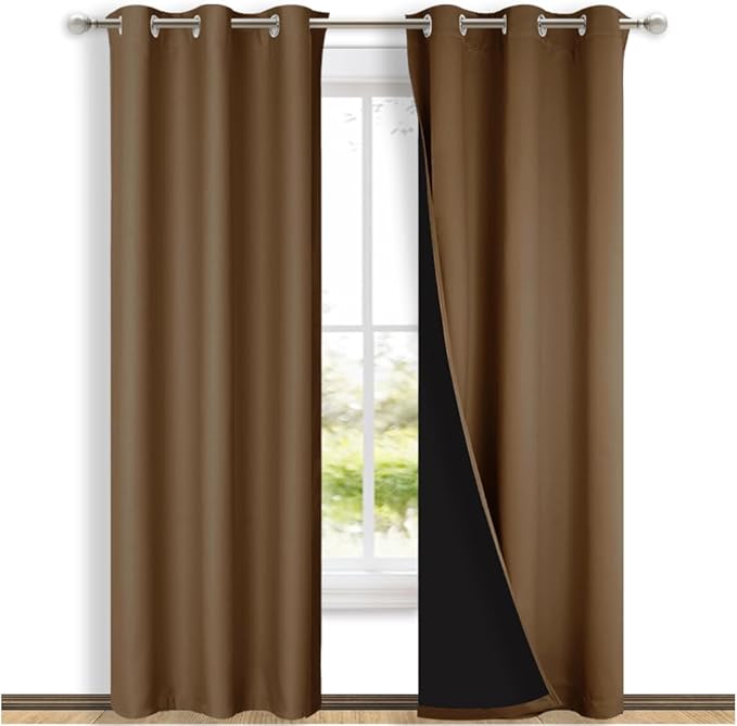 NICETOWN Full Shade Curtain Panels, Pair of Thermal Insulated & Energy by NICETOWN