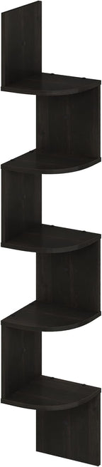 Furinno Rossi 5-Tier Floating Corner Shelf - Image 5