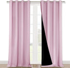 NICETOWN Full Shading Curtains for Windows, Super Heavy-Duty Black Lined by NICETOWN