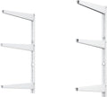 Delta Minimalistic White Shelf Brackets Cycle, Holds Up to 480 lbs, Modern by deltaCycleandHome