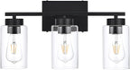 3-Light Bathroom Vanity Light, Modern Black Wall Lights by A1A9